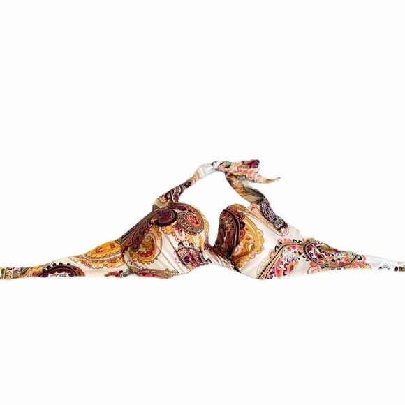 Victoria’s Secret Beach Sexy Paisley Paradise Push-Up Halter Bikini Top 34C - Picture 5 of 5